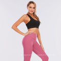 Индивидуальный логотип Solid Color Sports Bra High Impact Регулируемый спортивный бюстгальтер